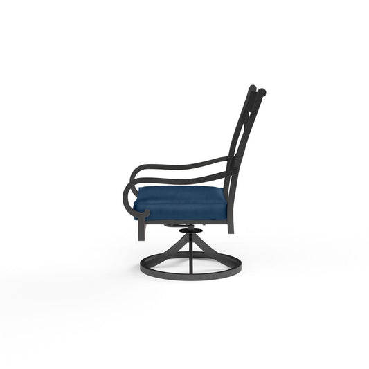 Sunset West - Monterey Swivel Dining Chair in Spectrum Indigo w/ Self Welt - SW3001-11-48080 view 2