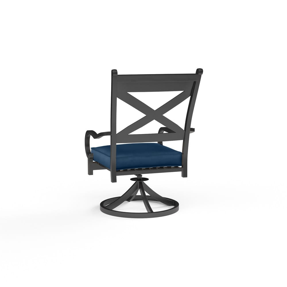 Sunset West - Monterey Swivel Dining Chair in Spectrum Indigo w/ Self Welt - SW3001-11-48080 view 3