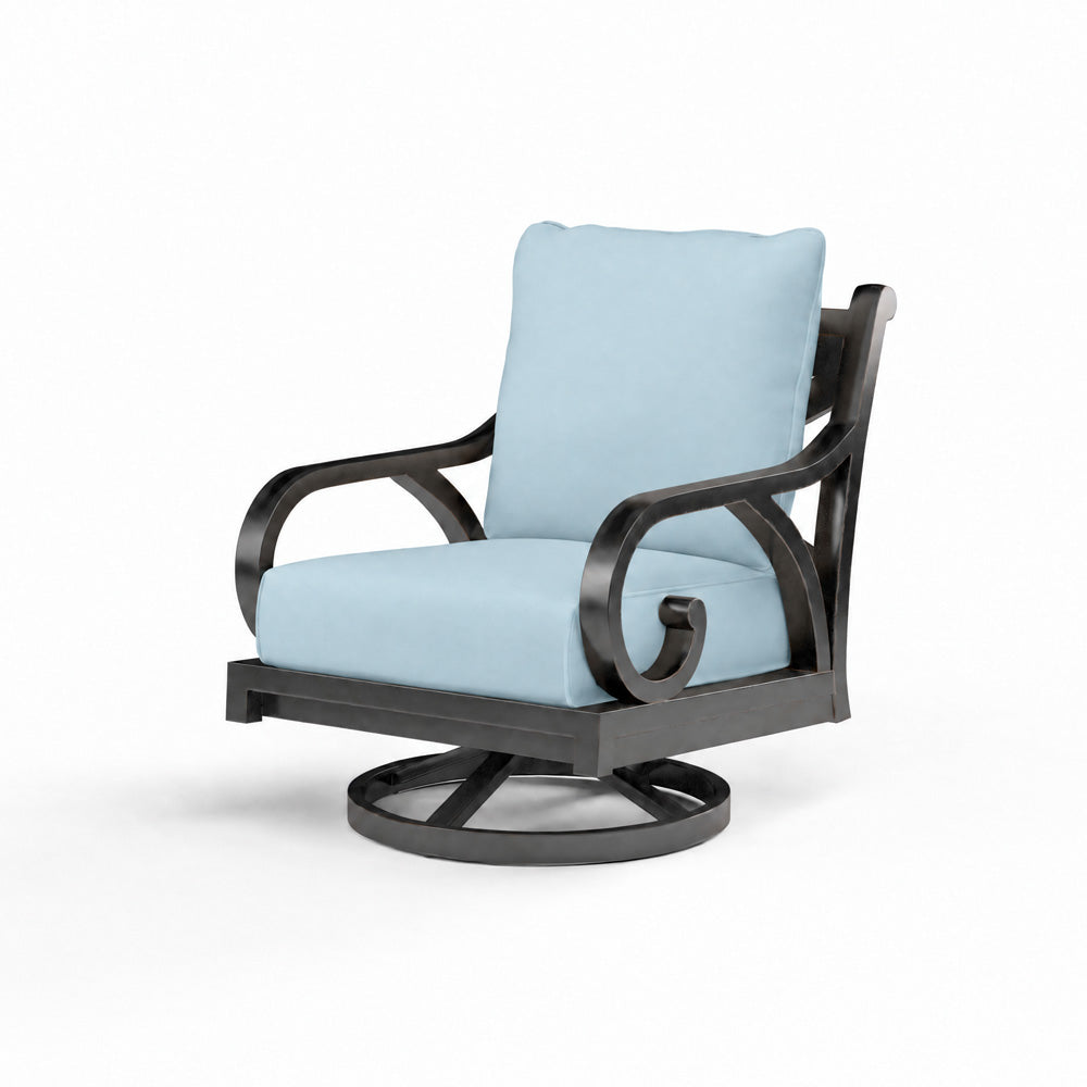 Sunset West - Monterey Swivel Rocker in Canvas Skyline w/ Self Welt - SW3001-21SR-14091 view 1