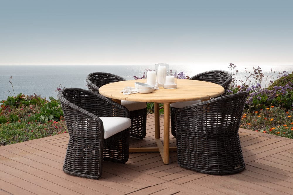 Sunset West - Natural Teak 56" Round Dining Table - Light Wood - SW5706-RDT56 view 8