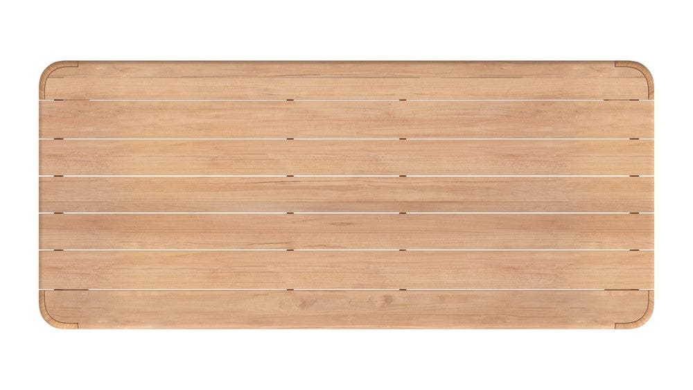 Sunset West - Natural Teak 96" Dining Table - Light Wood - SW5706-T96 view 4