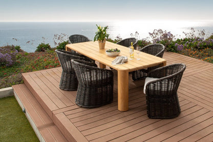 Sunset West - Natural Teak 96" Dining Table - Light Wood - SW5706-T96 view 7