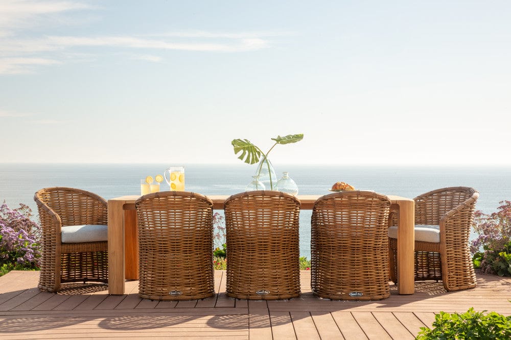 Sunset West - Natural Teak 96" Dining Table - Light Wood - SW5706-T96 view 8