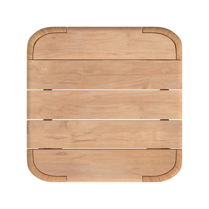 Sunset West - Natural Teak End Table - Light Wood - SW5706-ET view 4