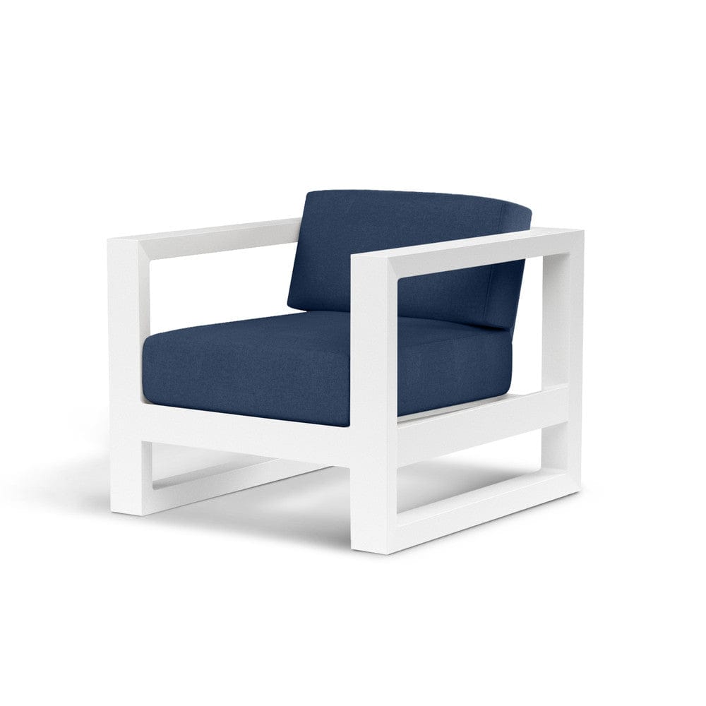 Sunset West - Newport Club Chair in Spectrum Indigo, No Welt - Whites/Creams/Beiges - SW4801-21-48080 view 1