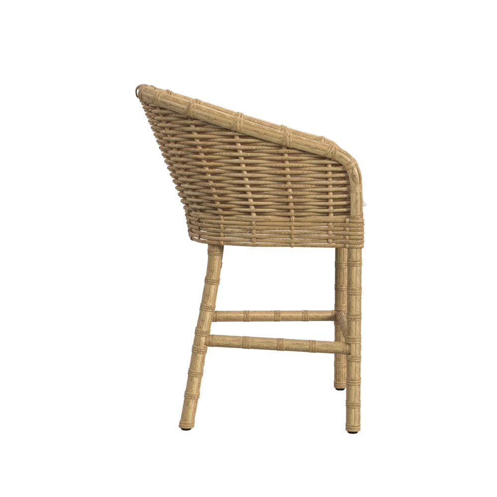 Sunset West - Playa Counter Stool in Soothe Pearl w/ Flange Welt - Medium Wood - SW7001-7C-PRL-STKIT view 2