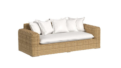 Sunset West - Playa Loveseat in Soothe Pearl w/ Flange Welt - Medium Wood - SW7001-22-PRL-STKIT view 1