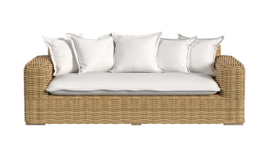 Sunset West - Playa Loveseat in Soothe Pearl w/ Flange Welt - Medium Wood - SW7001-22-PRL-STKIT view 2