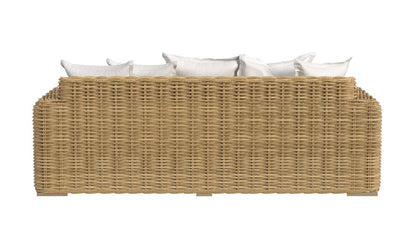 Sunset West - Playa Loveseat in Soothe Pearl w/ Flange Welt - Medium Wood - SW7001-22-PRL-STKIT view 4