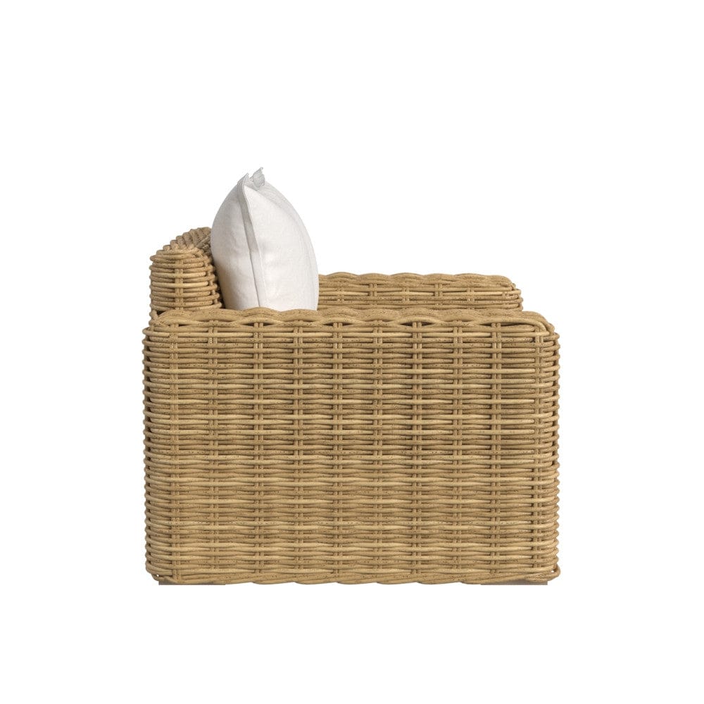 Sunset West - Playa Oversized Club Chair in Soothe Pearl w/ Flange Welt - Medium Wood - SW7001-21-5-PR-STKIT view 3