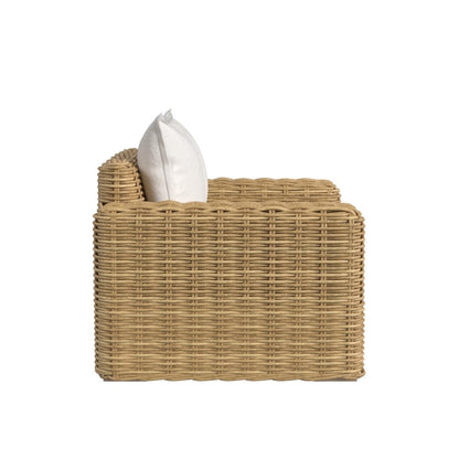 Sunset West - Playa Oversized Club Chair in Soothe Pearl w/ Flange Welt - Medium Wood - SW7001-21-5-PR-STKIT view 3