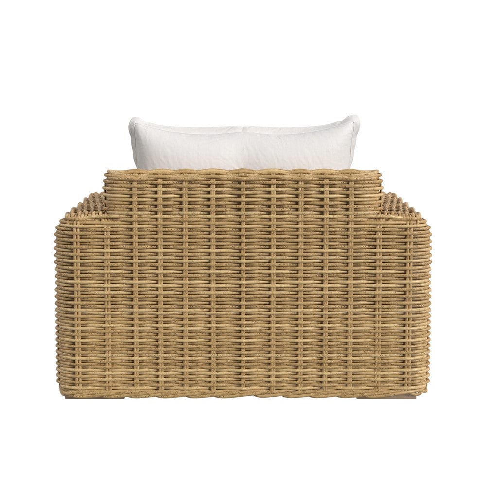 Sunset West - Playa Oversized Club Chair in Soothe Pearl w/ Flange Welt - Medium Wood - SW7001-21-5-PR-STKIT view 4