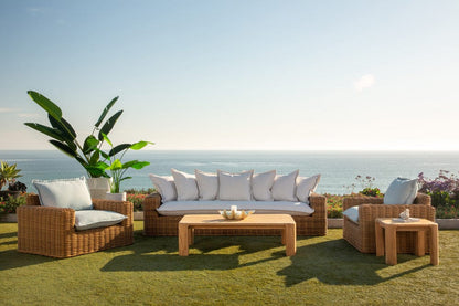 Sunset West - Playa Oversized Swivel Club Chair in Soothe Pearl w/ Flange Welt - Medium Wood - SW7001-215S-PR-STKIT view 10