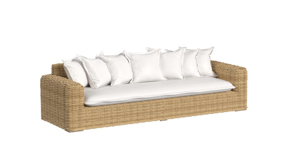 Sunset West - Playa Sofa in Soothe Pearl w/ Flange Welt - Medium Wood - SW7001-23-PRL-STKIT view 1