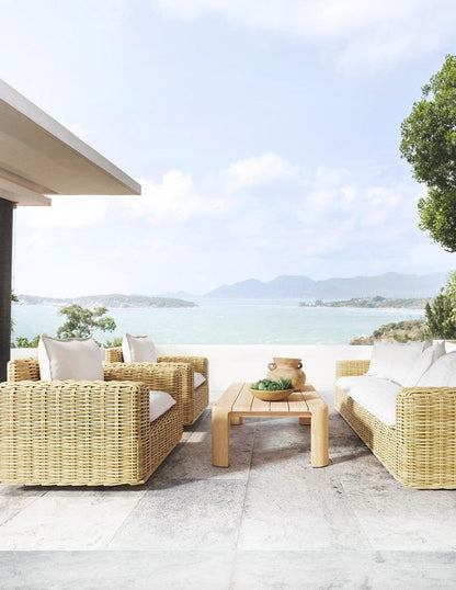 Sunset West - Playa Sofa in Soothe Pearl w/ Flange Welt - Medium Wood - SW7001-23-PRL-STKIT view 9