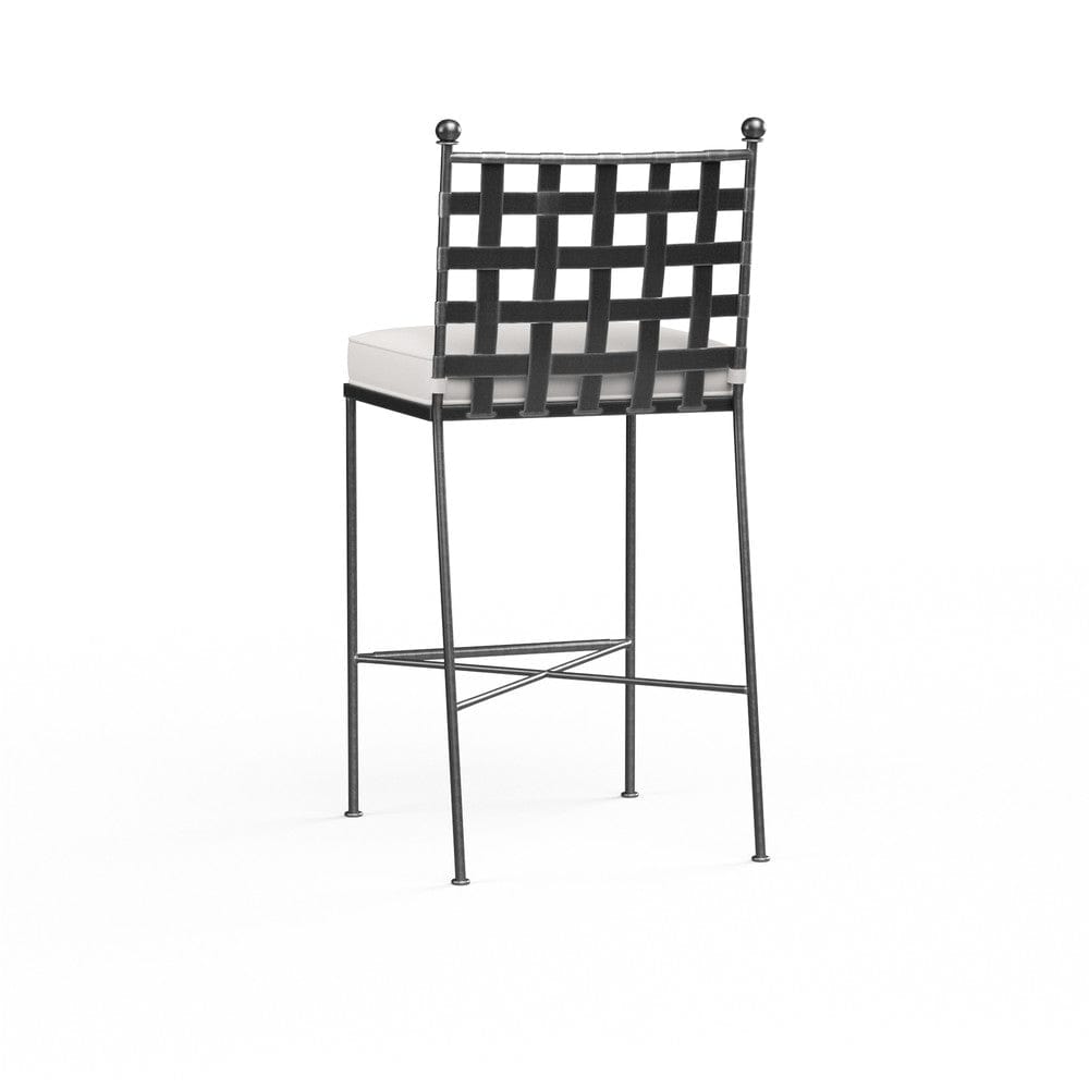 Sunset West - Provence Barstool in Canvas White w/ Self Welt - Blacks - SW3201-7B-57003 view 2