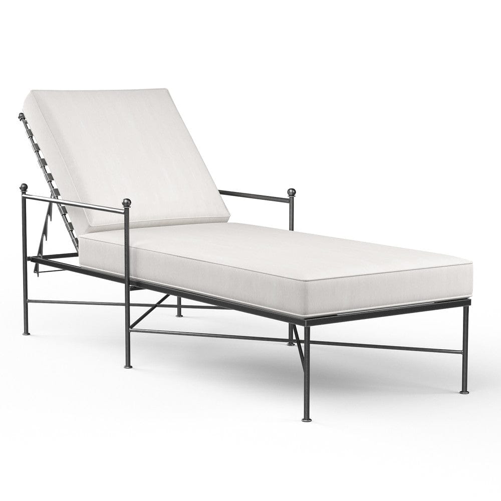 Sunset West - Provence Chaise Lounge in Canvas White w/ Self Welt - Blacks - SW3201-9-57003 view 1