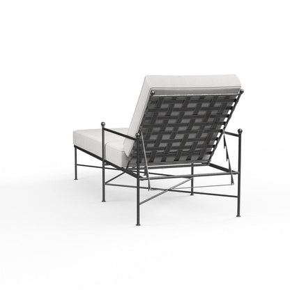 Sunset West - Provence Chaise Lounge in Canvas White w/ Self Welt - Blacks - SW3201-9-57003 view 2