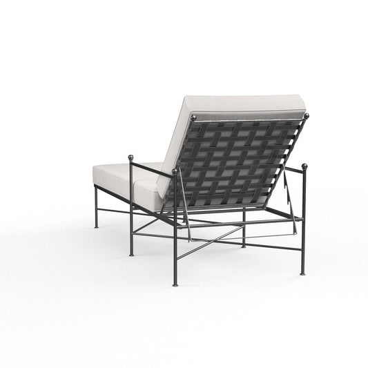 Sunset West - Provence Chaise Lounge in Canvas White w/ Self Welt - Blacks - SW3201-9-57003 view 2