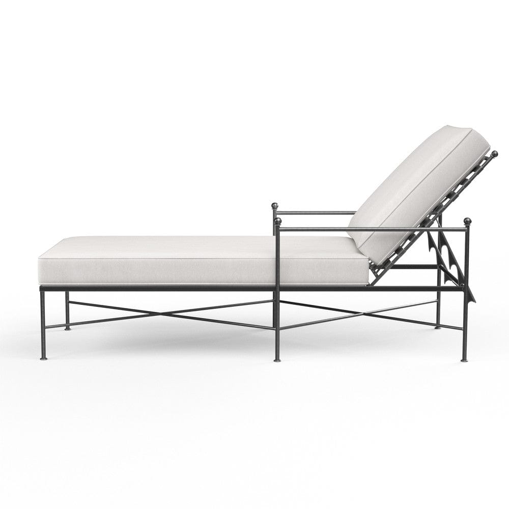 Sunset West - Provence Chaise Lounge in Canvas White w/ Self Welt - Blacks - SW3201-9-57003 view 3