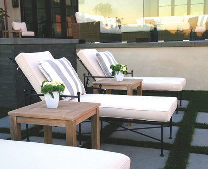 Sunset West - Provence Chaise Lounge in Canvas White w/ Self Welt - Blacks - SW3201-9-57003 view 6