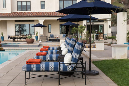 Sunset West - Provence Chaise Lounge in Canvas White w/ Self Welt - Blacks - SW3201-9-57003 view 8