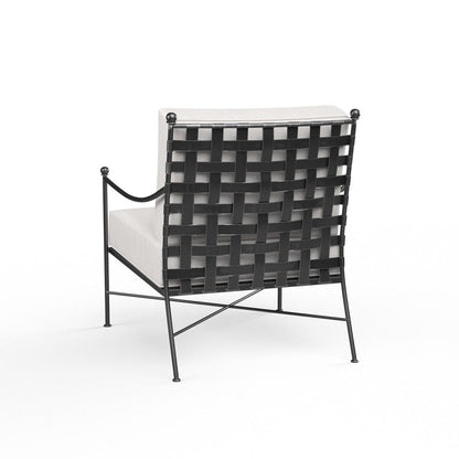 Sunset West - Provence Club Chair in Canvas White w/ Self Welt - Blacks - SW3201-21-57003 view 2