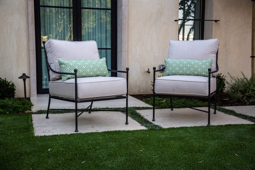 Sunset West - Provence Club Chair in Canvas White w/ Self Welt - Blacks - SW3201-21-57003 view 6