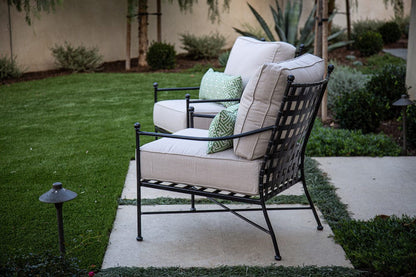 Sunset West - Provence Club Chair in Canvas White w/ Self Welt - Blacks - SW3201-21-57003 view 7