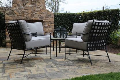 Sunset West - Provence Club Chair in Canvas White w/ Self Welt - Blacks - SW3201-21-57003 view 9
