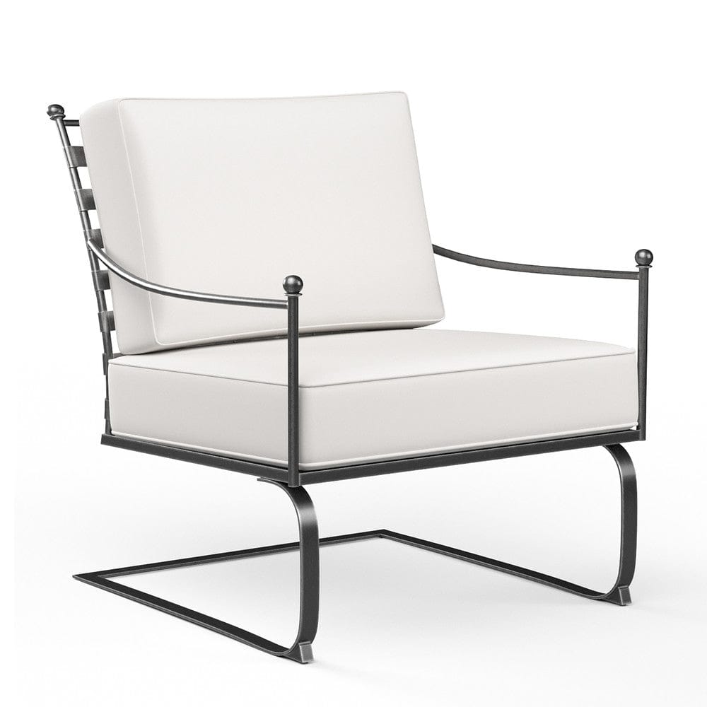 Sunset West - Provence Club Rocker in Canvas White w/ Self Welt - Blacks - SW3201-21R-57003 view 1