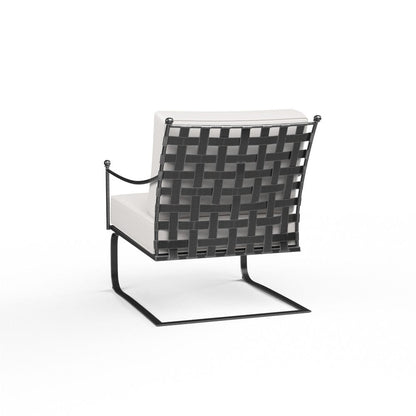 Sunset West - Provence Club Rocker in Canvas White w/ Self Welt - Blacks - SW3201-21R-57003 view 2