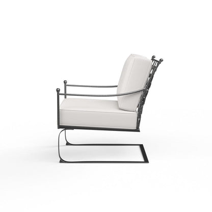 Sunset West - Provence Club Rocker in Canvas White w/ Self Welt - Blacks - SW3201-21R-57003 view 3