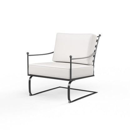 Sunset West - Provence Club Rocker in Canvas White w/ Self Welt - Blacks - SW3201-21R-57003 view 4