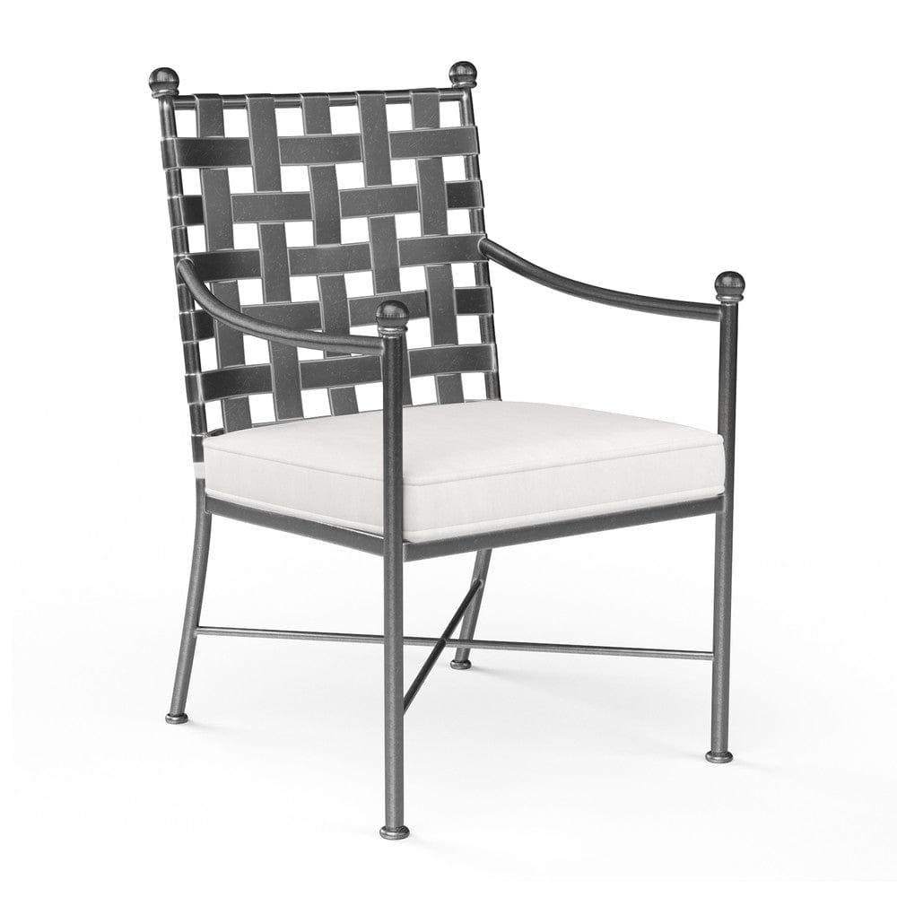 Sunset West - Provence Dining Chair in Canvas White w/ Self Welt - Blacks - SW3201-1-57003 view 1