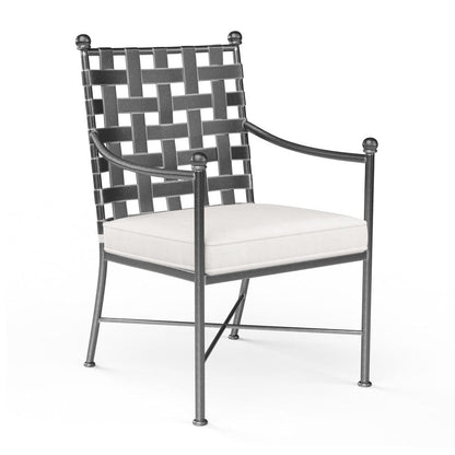 Sunset West - Provence Dining Chair in Canvas White w/ Self Welt - Blacks - SW3201-1-57003 view 1