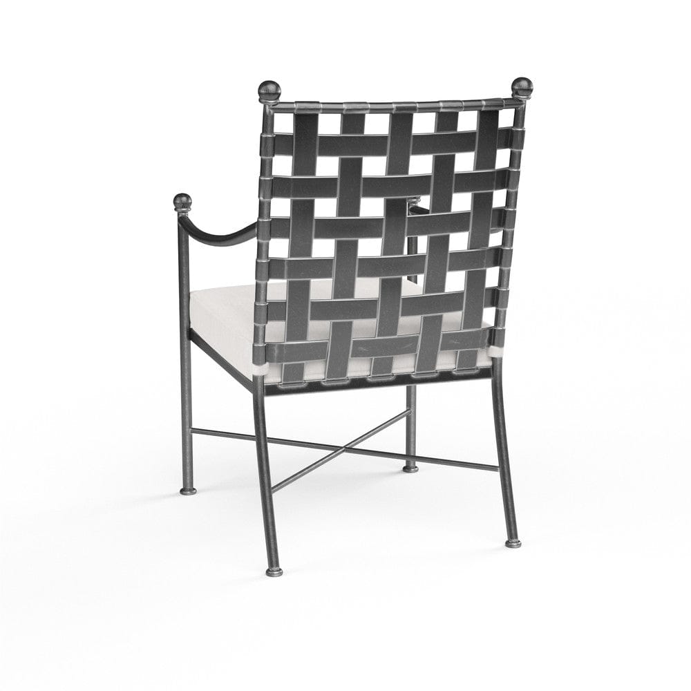 Sunset West - Provence Dining Chair in Canvas White w/ Self Welt - Blacks - SW3201-1-57003 view 2