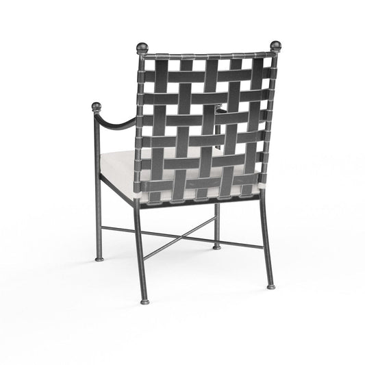 Sunset West - Provence Dining Chair in Canvas White w/ Self Welt - Blacks - SW3201-1-57003 view 2