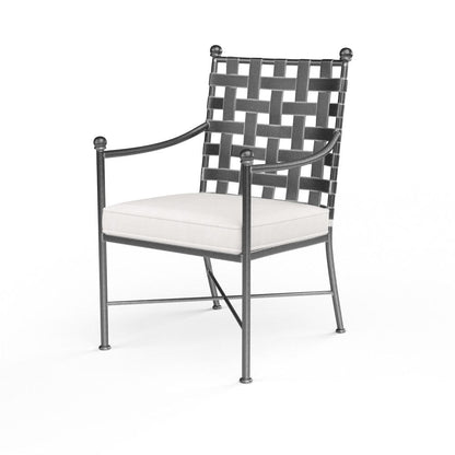 Sunset West - Provence Dining Chair in Canvas White w/ Self Welt - Blacks - SW3201-1-57003 view 4