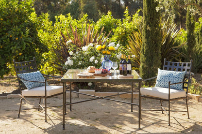 Sunset West - Provence Dining Chair in Canvas White w/ Self Welt - Blacks - SW3201-1-57003 view 5