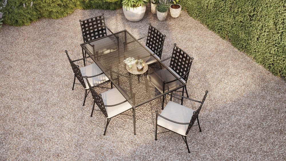 Sunset West - Provence Dining Chair in Canvas White w/ Self Welt - Blacks - SW3201-1-57003 view 6