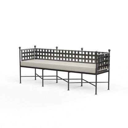 Sunset West - Provence Garden Bench in Canvas Granite w/ Self Welt - Grays - SW3201-BNCH-5402 view 1