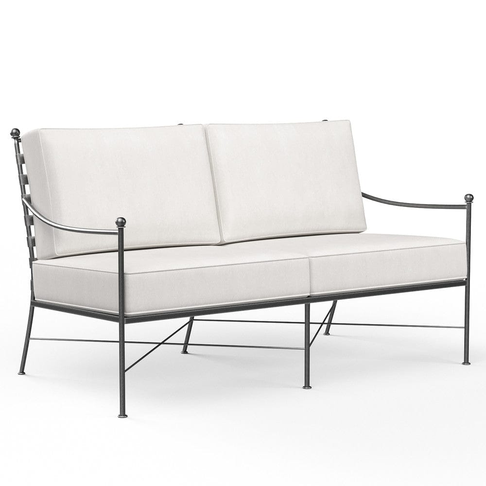 Sunset West - Provence Loveseat in Canvas White w/ Self Welt - Blacks - SW3201-22-57003 view 1
