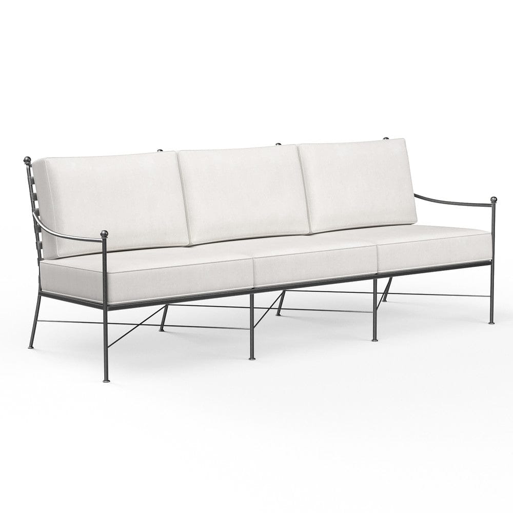 Sunset West - Provence Sofa in Canvas White w/ Self Welt - Blacks - SW3201-23-57003 view 1