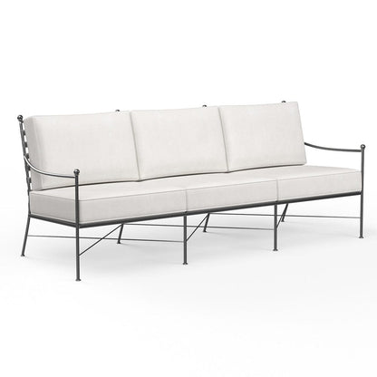 Sunset West - Provence Sofa in Canvas White w/ Self Welt - Blacks - SW3201-23-57003 view 1