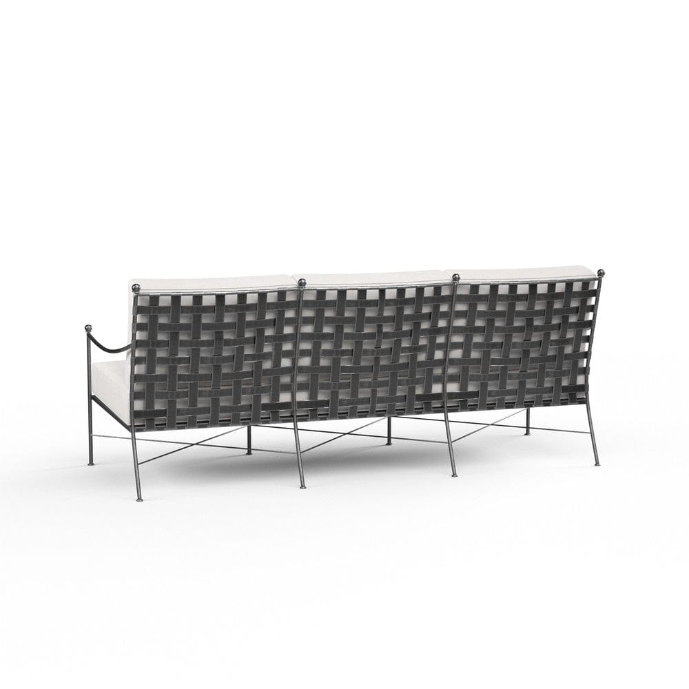 Sunset West - Provence Sofa in Canvas White w/ Self Welt - Blacks - SW3201-23-57003 view 2