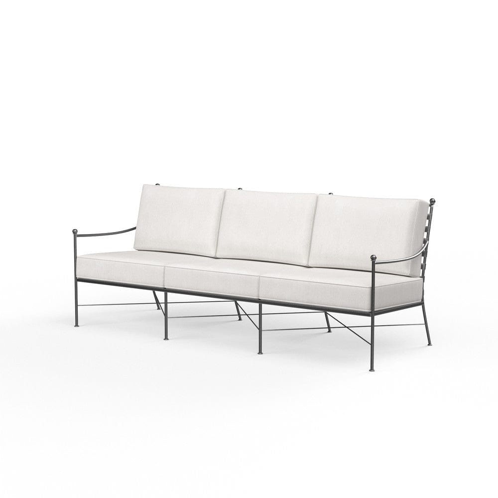 Sunset West - Provence Sofa in Canvas White w/ Self Welt - Blacks - SW3201-23-57003 view 4