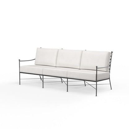 Sunset West - Provence Sofa in Canvas White w/ Self Welt - Blacks - SW3201-23-57003 view 4