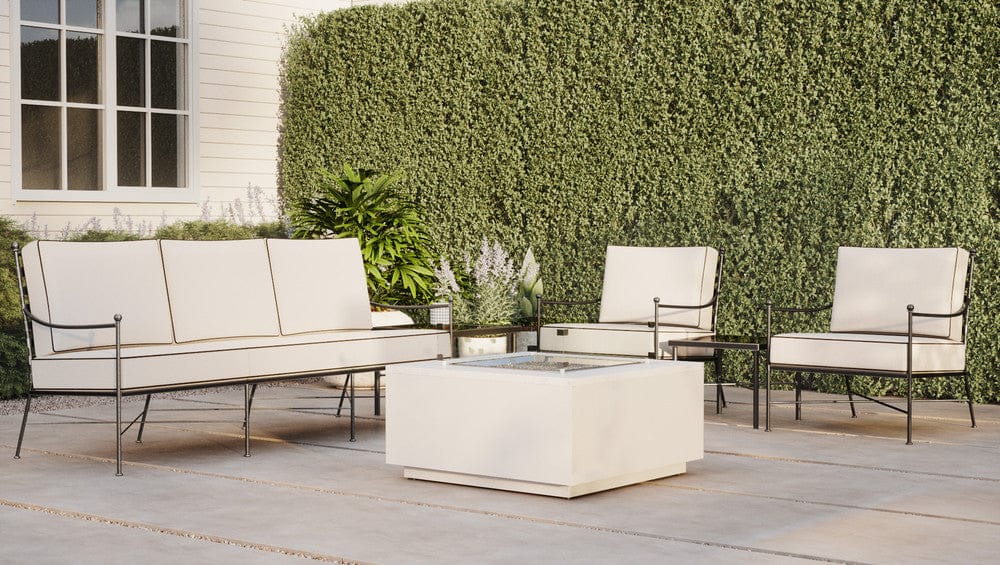 Sunset West - Provence Sofa in Canvas White w/ Self Welt - Blacks - SW3201-23-57003 view 7