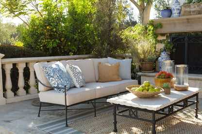 Sunset West - Provence Sofa in Canvas White w/ Self Welt - Blacks - SW3201-23-57003 view 12